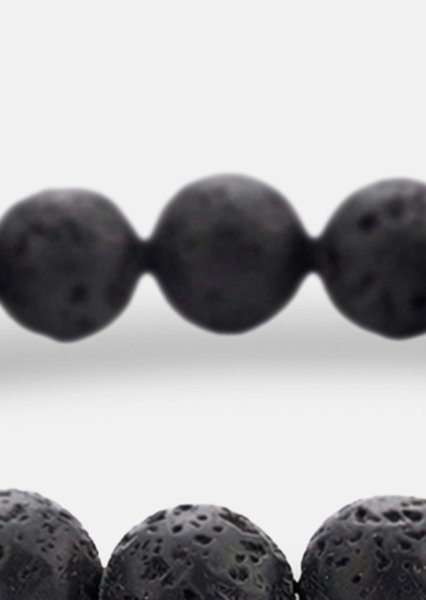 Bransoletka z koralików Obsidian Thread