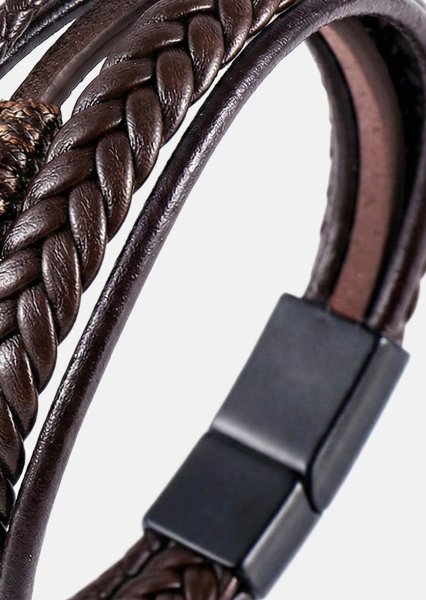 Bransoletka skórzana Cavalier Weave