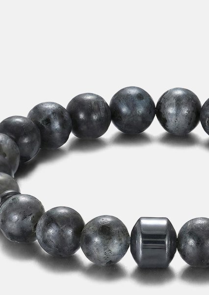 Bransoletka z koralików Obsidian Charm