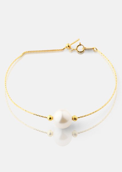 Bransoletka Pearl Aura - 18k Pozłacana