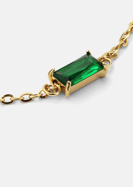 Bransoletka Emeraldis - 18k Pozłacana
