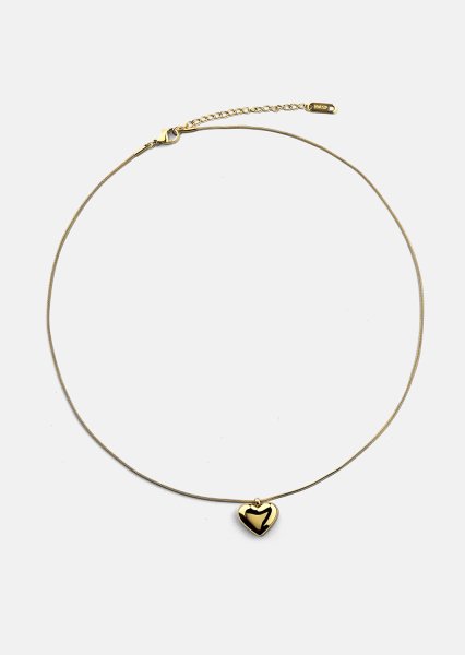 Naszyjnik Opal Eternal Heart - 18k Pozłacany