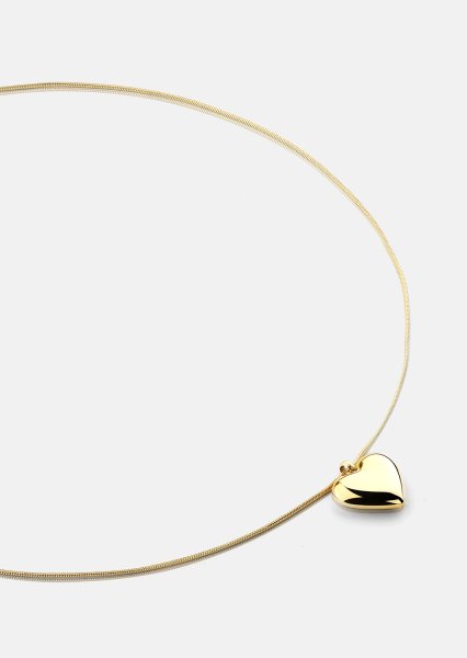 Naszyjnik Opal Eternal Heart - 18k Pozłacany