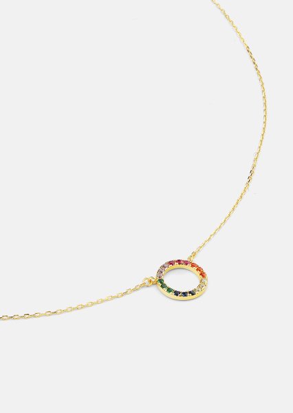 Naszyjnik Color Whisper - 18k Pozłacany