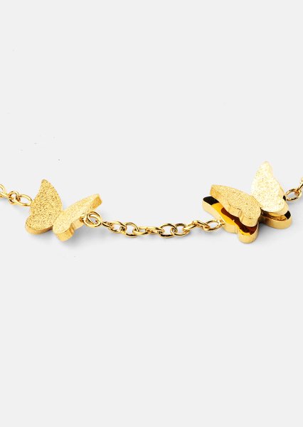 Bransoletka Butterfly Dance - 18k Pozłacana