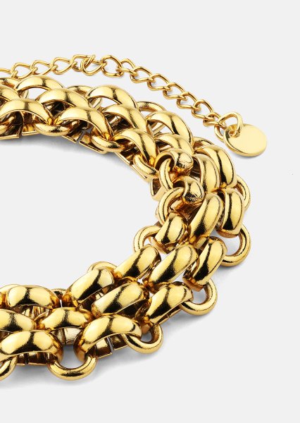 Bransoletka Power Link - 18k Pozłacana
