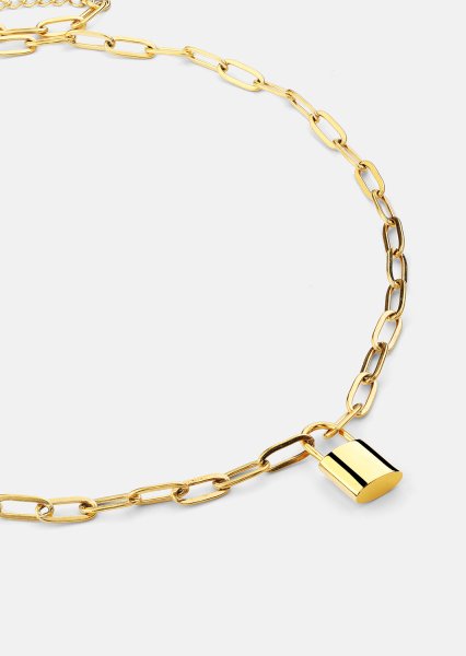 Naszyjnik Golden Lock – 18k Pozłacany