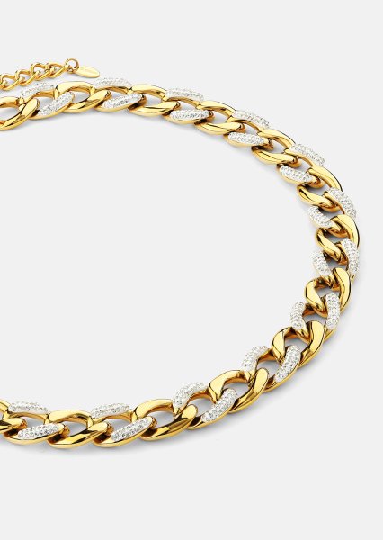 Naszyjnik Cuban Shine - 18k Pozłacany