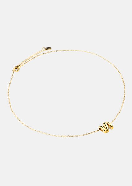 Naszyjnik W-Twist – 18k Pozłacany