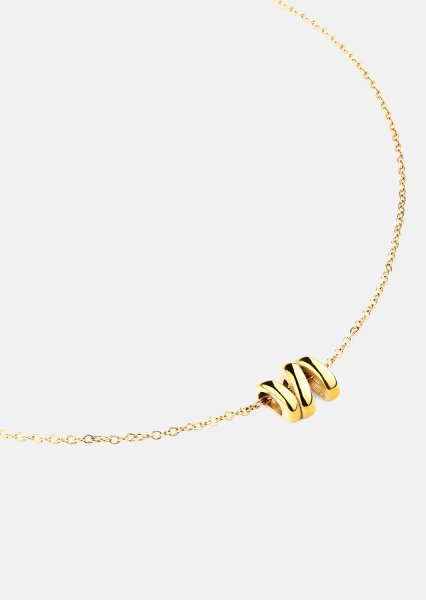 Naszyjnik W-Twist – 18k Pozłacany