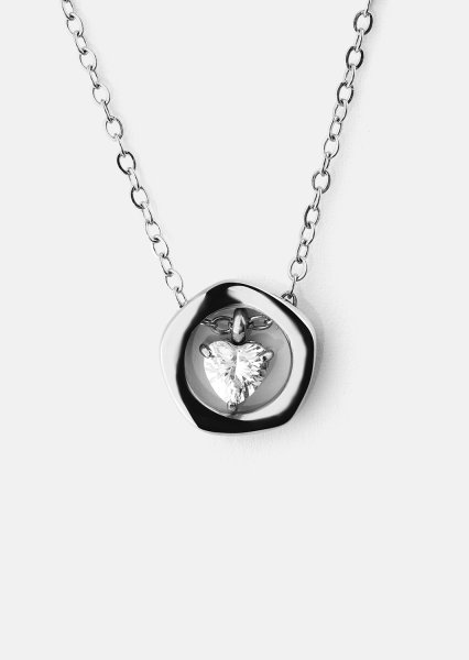 Naszyjnik Silver Heart – Posrebrzany