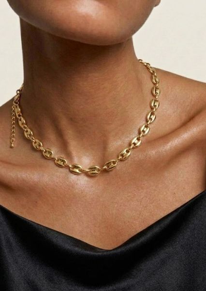 Naszyjnik Bold Chain - 18k Pozłacany