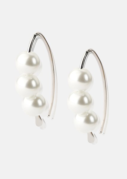 Kolczyk Pearl Arc - Posrebrzany