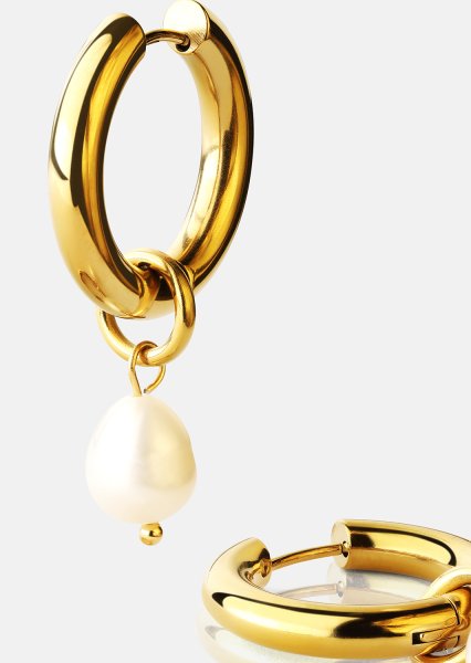 Kolczyk Pearl Drop - 18k Pozłacany