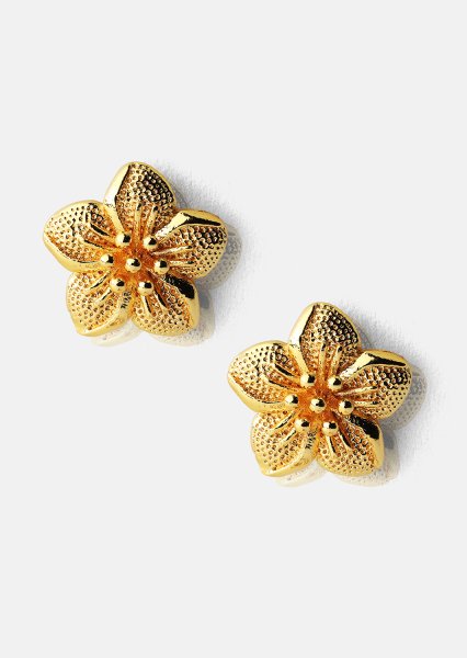 Kolczyk Flores - 18k Pozłacany