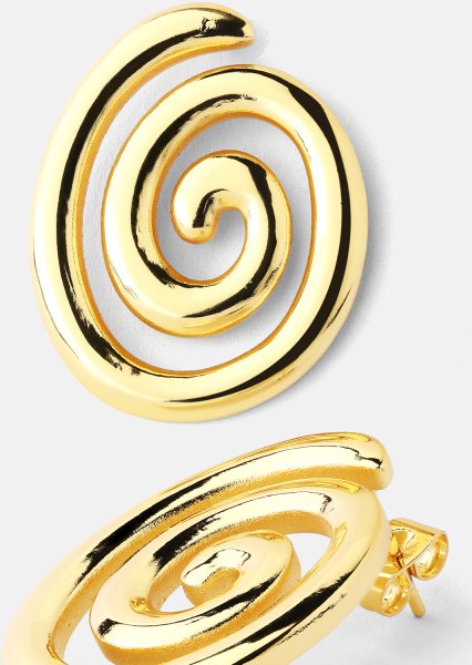 Resin Kolczyk - 18k Pozłacany