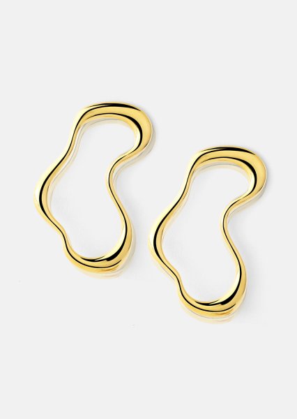 Fluid Glow Kolczyk - 18k Gold Plated