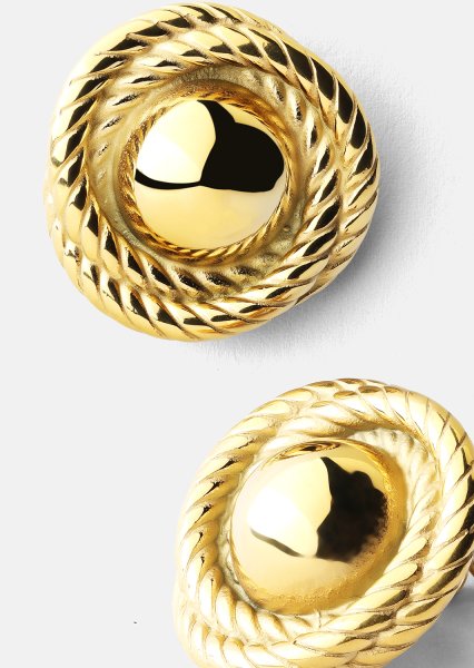 Kolczyk Regal Twist - 18k Pozłacany