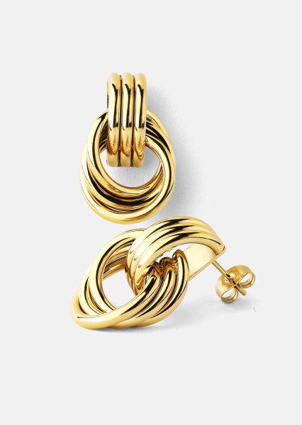 Kolczyk Unity Loop - 18k Gold Plated
