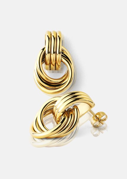 Kolczyk Unity Loop - 18k Gold Plated