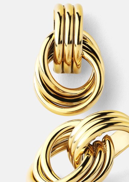 Kolczyk Unity Loop - 18k Gold Plated