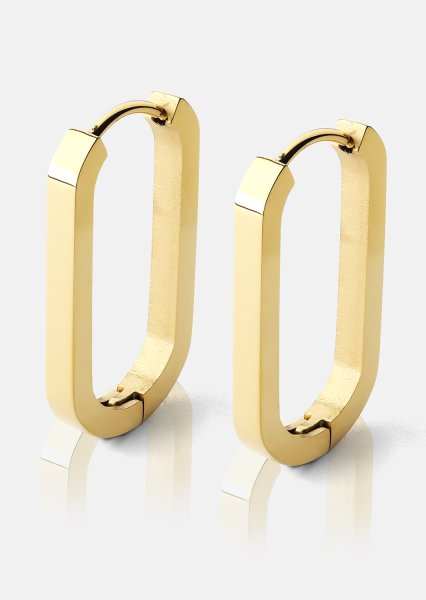 Kolczyk Edge Hoops - 18k Gold Plated