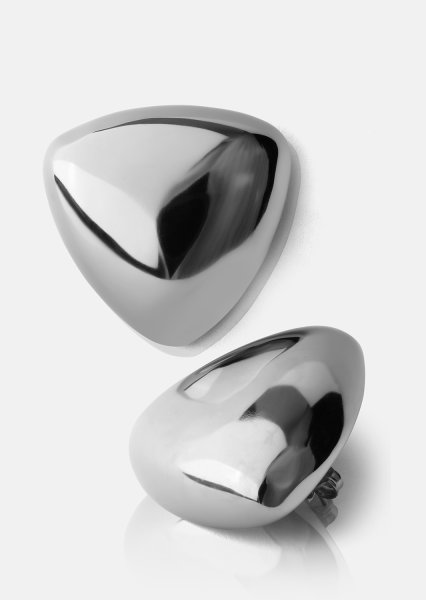 Kolczyki Bold Curve – Posrebrzane