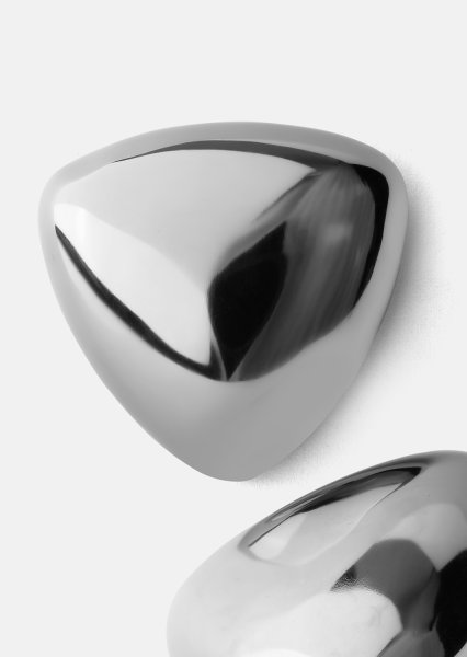 Kolczyki Bold Curve – Posrebrzane