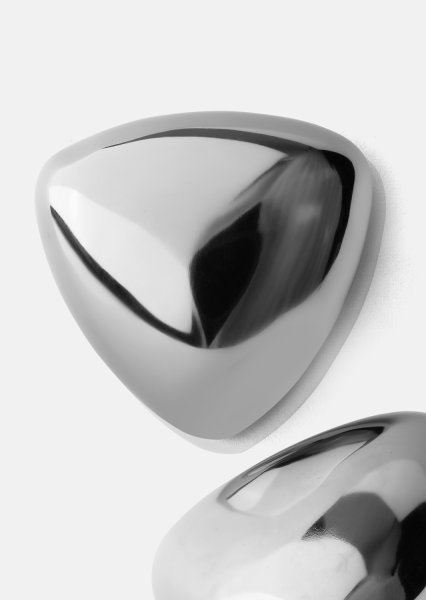 Kolczyki Bold Curve – Posrebrzane