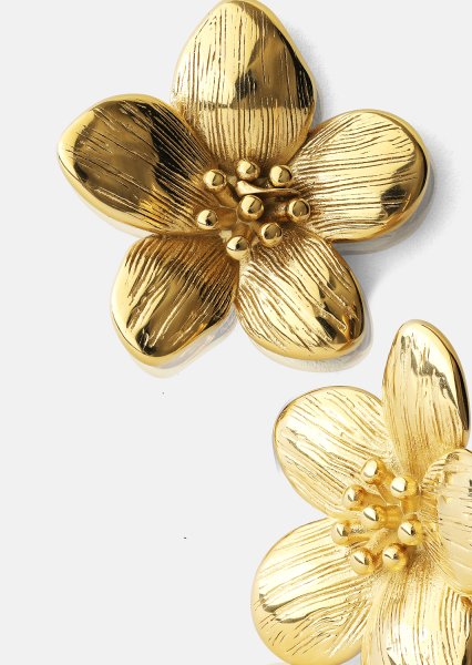 Kolczyki Flora Shine – 18k Pozłacane
