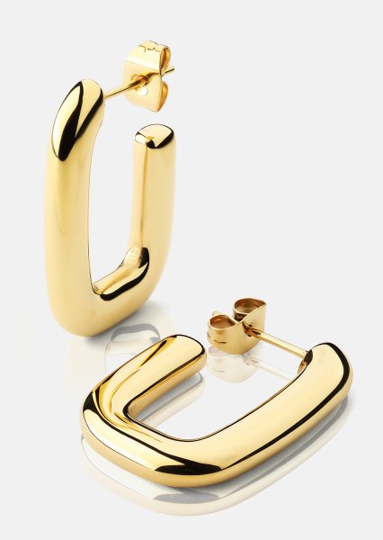 Kolczyk Golden Flow - 18k Pozłacany