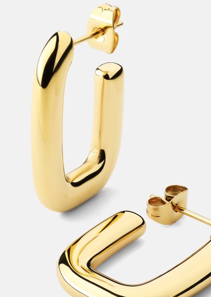 Kolczyk Golden Flow - 18k Pozłacany