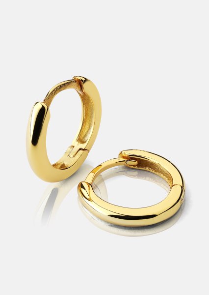Kolczyki Mini Hoops - 18k Pozłacane