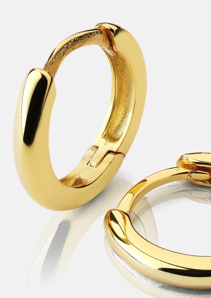 Kolczyki Mini Hoops - 18k Pozłacane