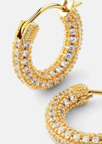 Elegans Kolczyk - 18k Pozłacany