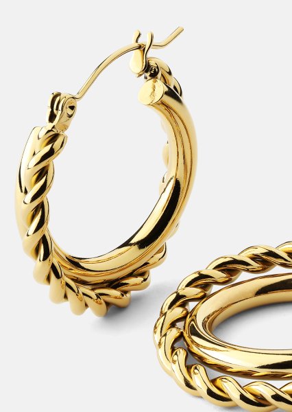 Kolczyki Twist Elegance – 18k Pozłacane