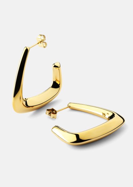 Kolczyki Bold Curve – 18k Pozłacane