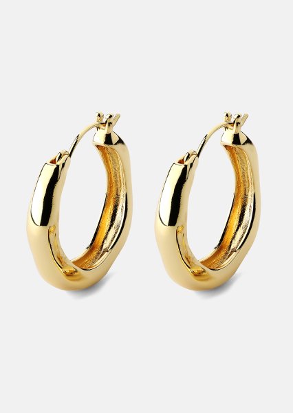 Kolczyk Mila Hoops - 18k Pozłacany