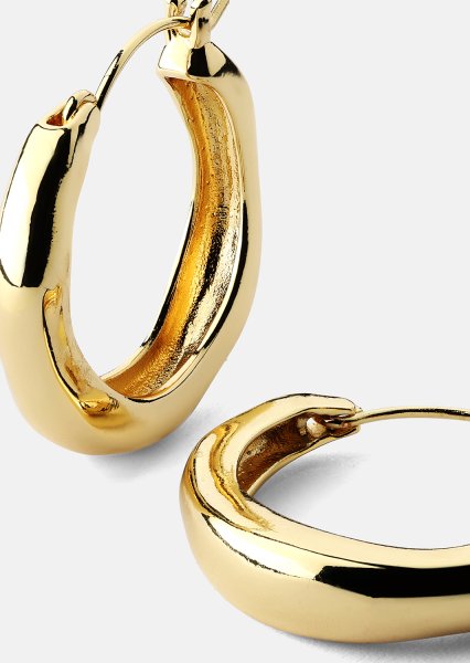 Kolczyk Mila Hoops - 18k Pozłacany