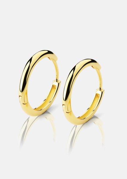 Kolczyk Shine Hoops - 18k Pozłacany
