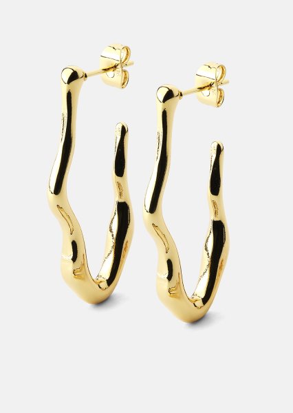 Kolczyk Waves - 18k Gold Plated