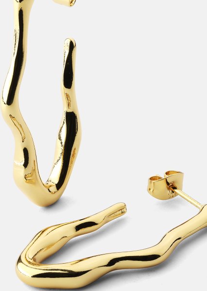 Kolczyk Waves - 18k Gold Plated