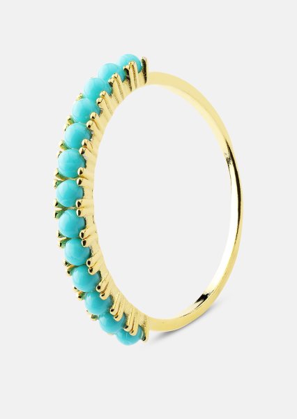 Blue Pearl Elegance Ring - 18k Gold Plated