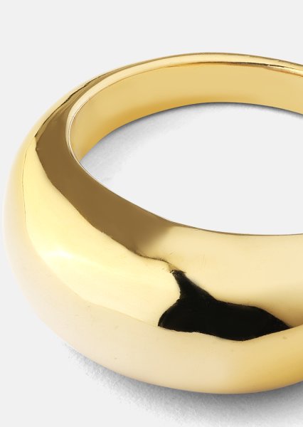 Golden Bold Pierścionek - 18K Pozłacany