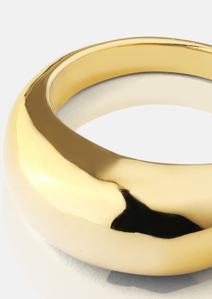 Golden Bold Pierścionek - 18K Pozłacany