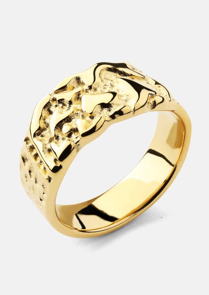 Eterna Pierścionek - 18k Pozłacany
