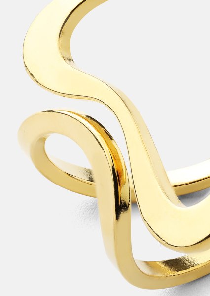 Pierścionek Infinity Flow - 18k Pozłacany