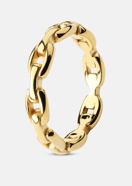  Piers`cionek Bold Chain - 18K Plated Gold