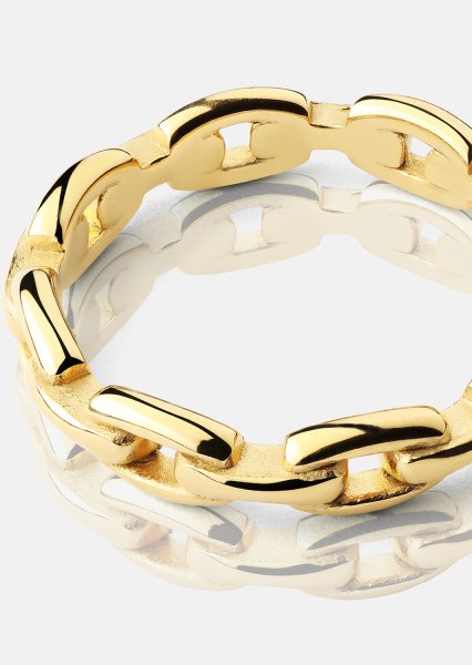  Piers`cionek Bold Chain - 18K Plated Gold