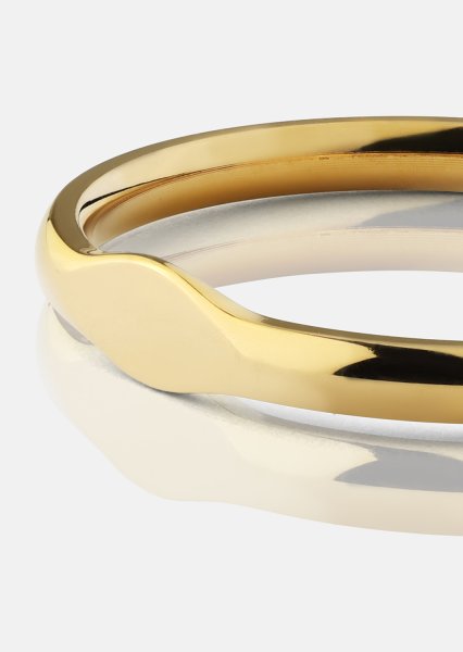 Initial Pierścionek – 18k Pozłacany